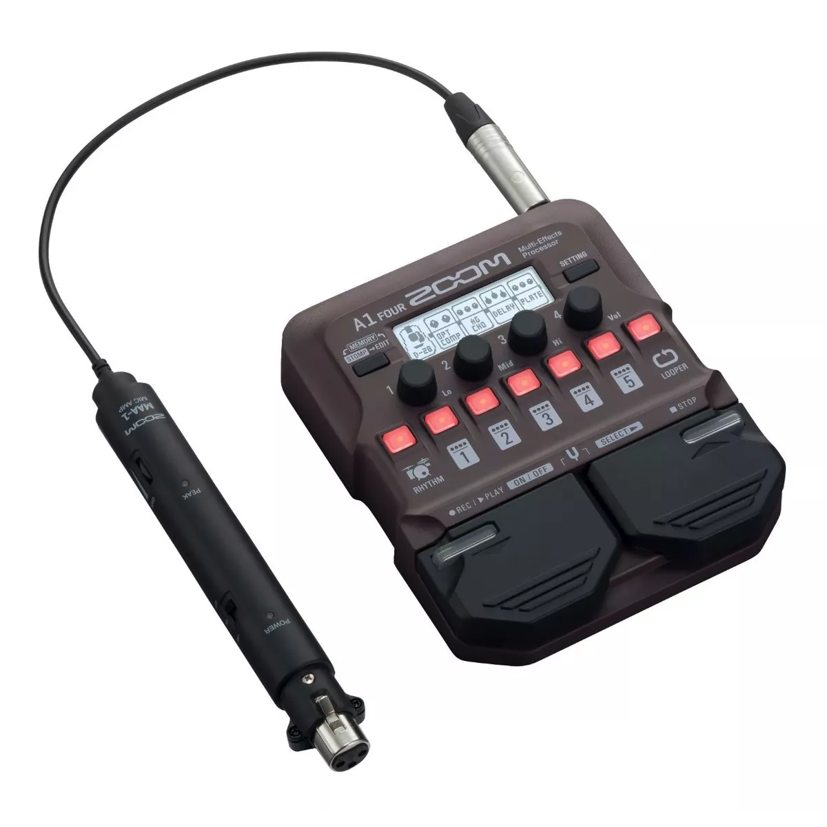 PEDALERA MULTIEFECTO PARA ACÚSTICA ZOOM A1 FOUR PEDALERA MULTIEFECTO PARA ACÚSTICA ZOOM A1 FOUR