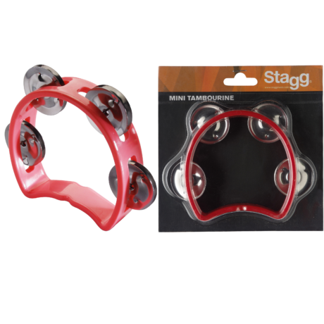 aro media luna 4 sonajas stagg TABMINI rojo