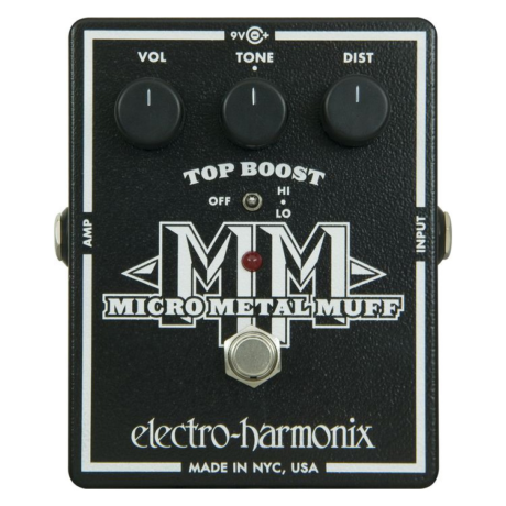 pedal de distorsion electro harmonix MICRO METAL MUFF para guitarra