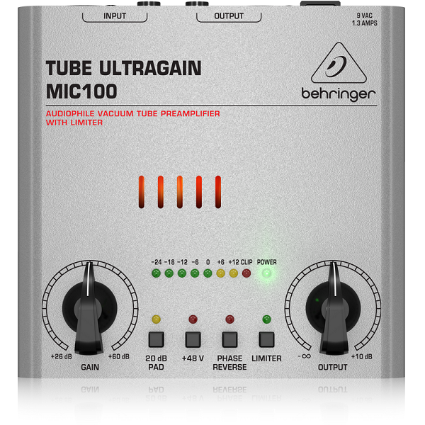 PREAMPLIFICADOR DE MICROFONO BEHRINGER MIC100 PREAMPLIFICADOR DE MICROFONO BEHRINGER MIC100