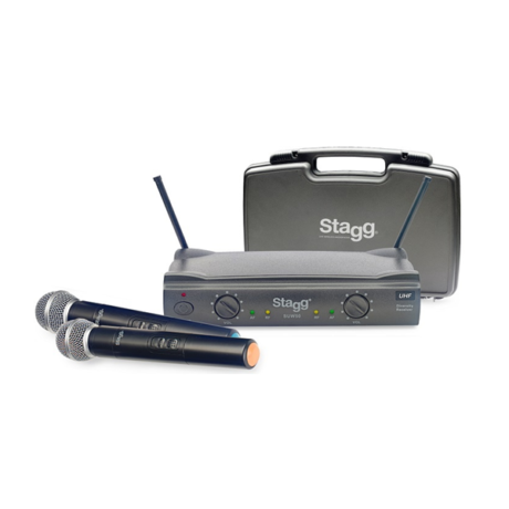 SISTEMA INALAMBRICO MICROFONO DOBLE MANO STAGG