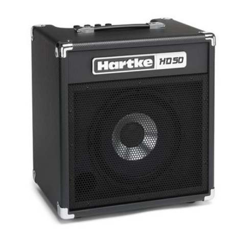AMPLIFICADOR P/BAJO 50W HARTKE HD50