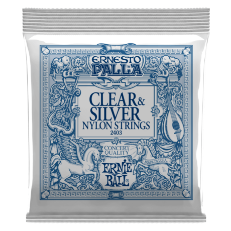 ENCORDADO ERNIE BALL CLÁSICA ERNESTO PALLA CLEAR & SILVER