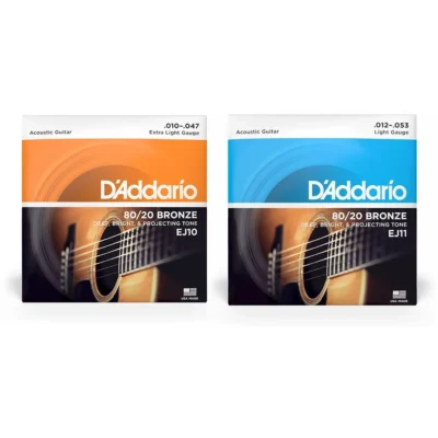 Encordado acústica D'Addario Bronze (EJ10 - EJ11)