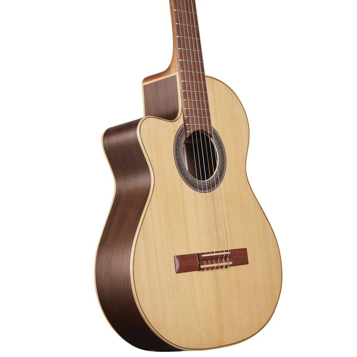 Guitarra clásica con ecualizador Fonseca 40KECZ zurda