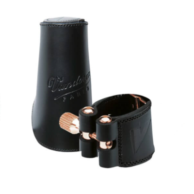 ABRAZADERA CON BOQUILLERO P/SAXO VANDOREN CUERO LC27L (ALTO)