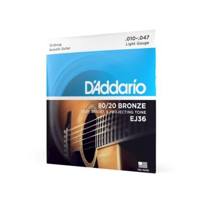 ENCORDADO ACÚSTICA 12 CUERDAS D'ADDARIO 80/20 BRONZE