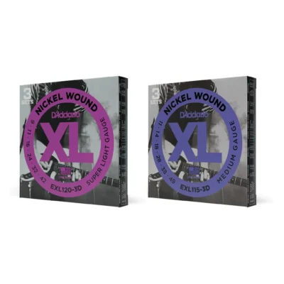 Encordado eléctrica D'Addario XL Nickel Tri-pack - Por unidad (sin blister)