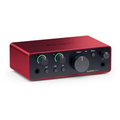 INTERFACE DE AUDIO FOCUSRITE SCARLETT SOLO 4TH GEN INTERFACE DE AUDIO FOCUSRITE SCARLETT SOLO 4TH GEN