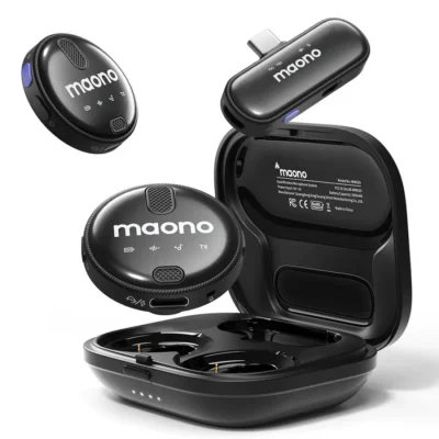 MICRÓFONO CORBATERO DOBLE INALÁMBRICO USB-C MAONO WM620