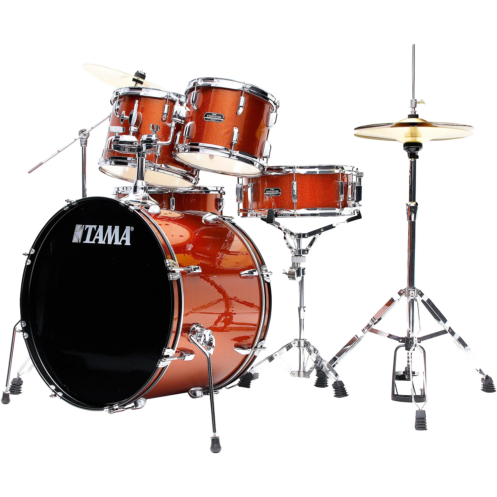 BATERÍA ACÚSTICA 5 CUERPOS TAMA STAGESTAR CON PLATILLOS BATERÍA ACÚSTICA 5 CUERPOS TAMA STAGESTAR CON PLATILLOS