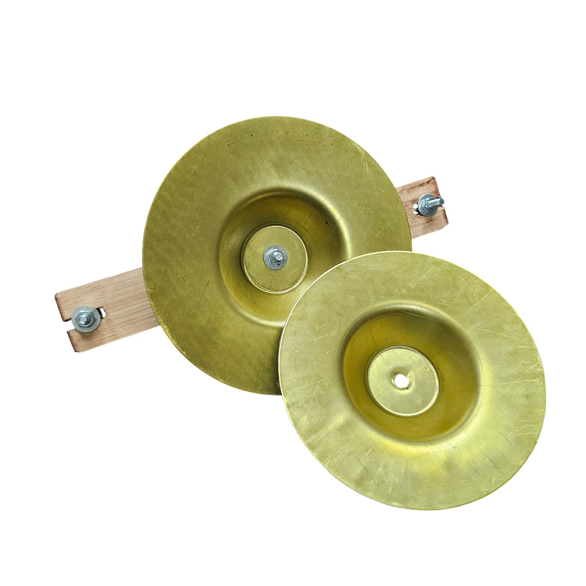 PLATILLO PARA BOMBO DE MURGA LA MAYOR BRONCE C/SOPORTE