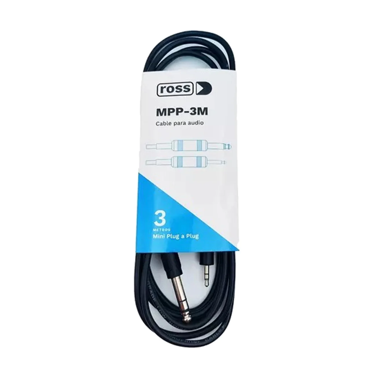CABLE PLUG-MINIPLUG 3M ESTEREO ROSS MPP3M