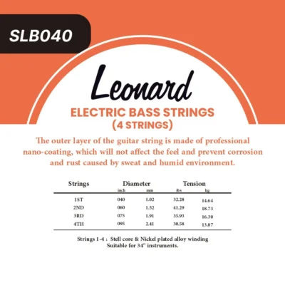 ENCORDADO BAJO 4C LEONARD 040 A 095