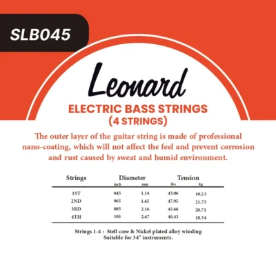 ENCORDADO BAJO 4C LEONARD 045 A 105