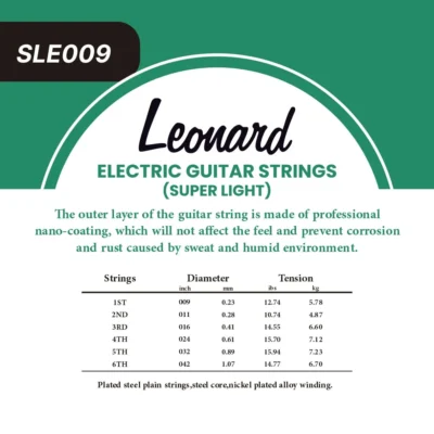 ENCORDADO LEONARD ELECTRICA 009 A 042