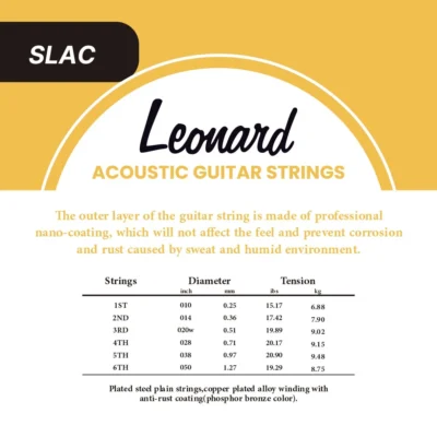 ENCORDADO ACUSTICA LEONARD SLAC BRONZE 010/048