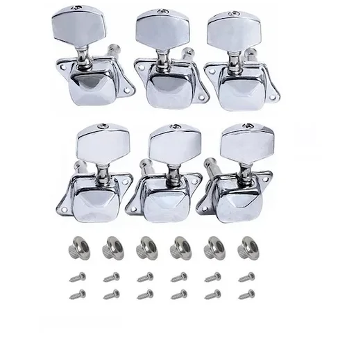 CLAVIJERO SHIMURA GUITARRA CROMADO 3+3