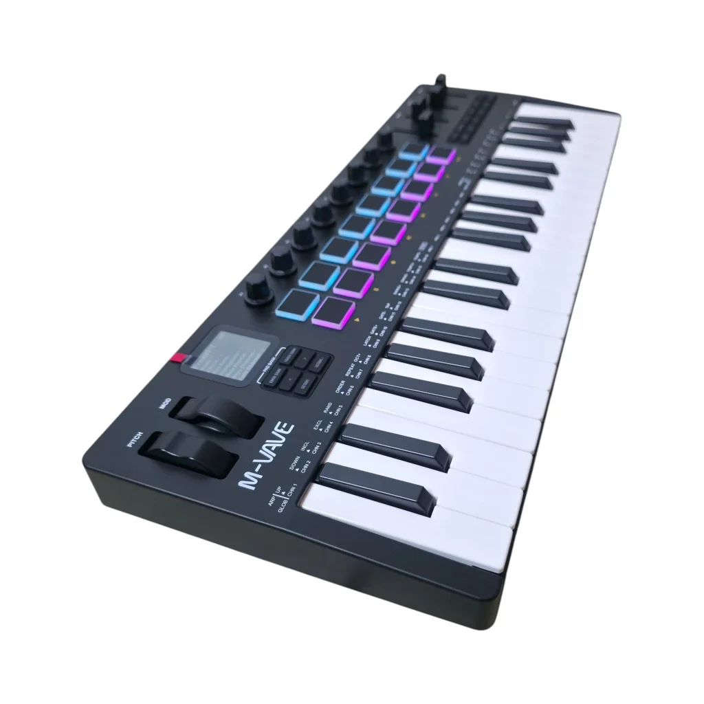 CONTROLADOR MIDI USB M-VAVE 37 TECLAS