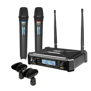 SISTEMA INALAMBRICO MICROFONO DOBLE SKP