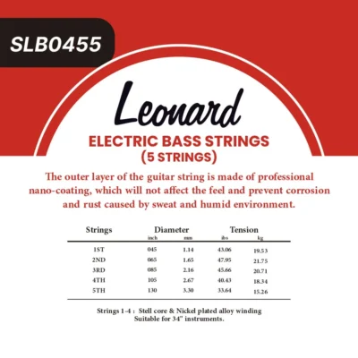 ENCORDADO LEONARD BAJO 5C 045/130