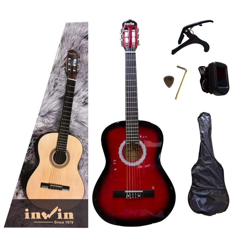 GUITARRA CLASICA INWIN C/FUNDA-ACCESORIOS (RDS)