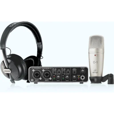 KIT GRABACION USB BEHRINGER INTERFACE+MIC+MIX+AURIC