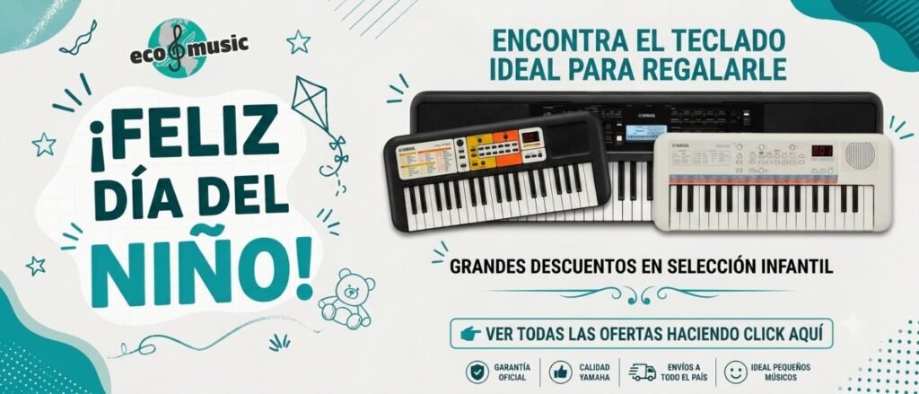 portada dia del niño teclados