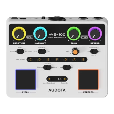 Pedalera multiefecto vocal Audota AVE-100
