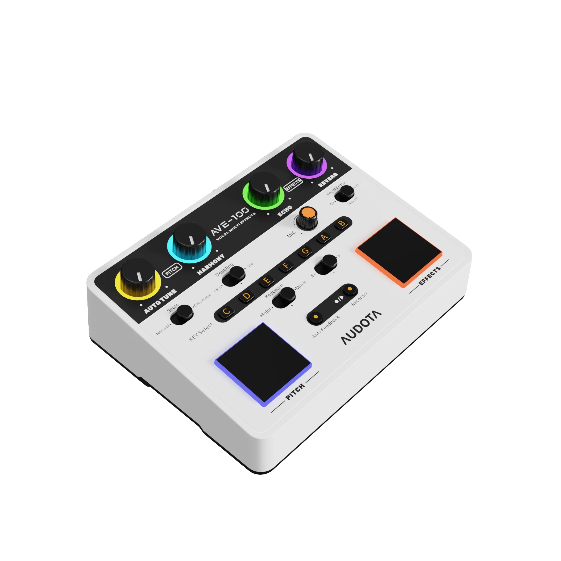 Pedalera multiefecto vocal Audota AVE-100