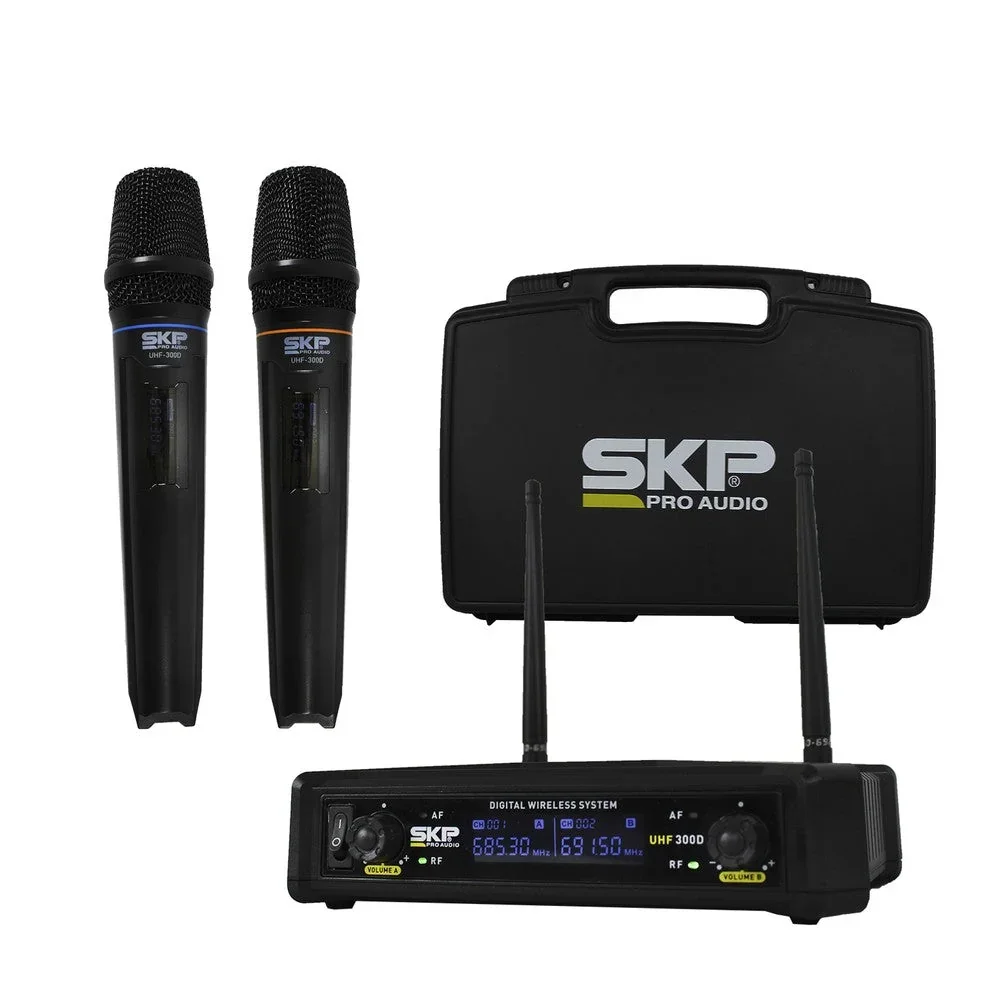 Sistema inalámbrico doble de mano SKP UHF-300D
