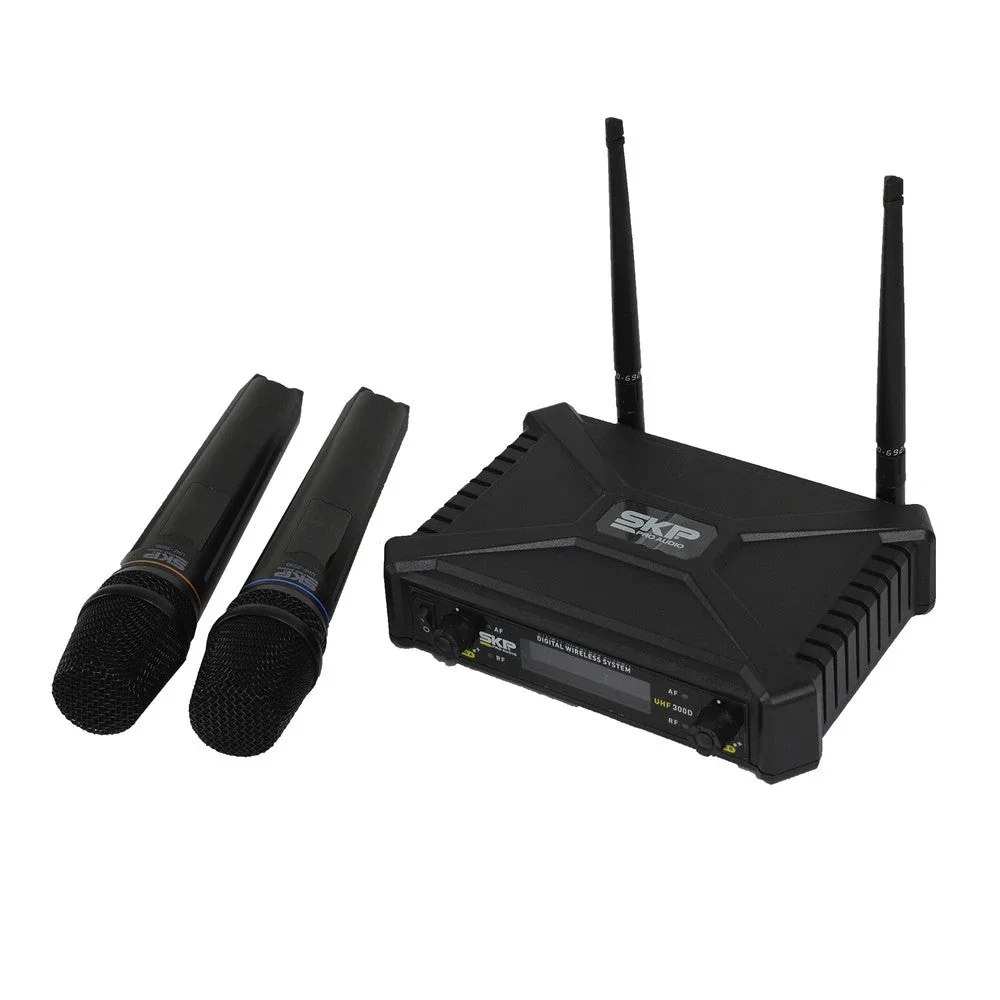 Sistema inalámbrico doble de mano SKP UHF-300D